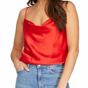 L’AGENCE Calista Silk Cami in Red